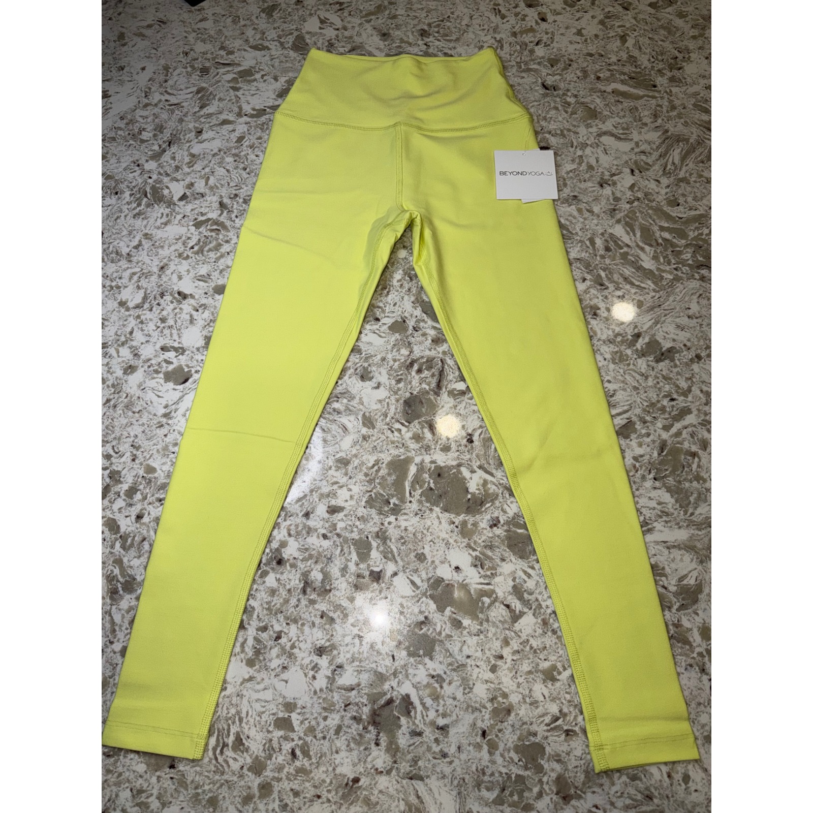 Beyond Yoga Spacedye High Waisted Midi Leggings Electric Yellow Neon Green S